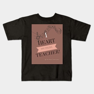 I Heart My Music Teacher Kids T-Shirt